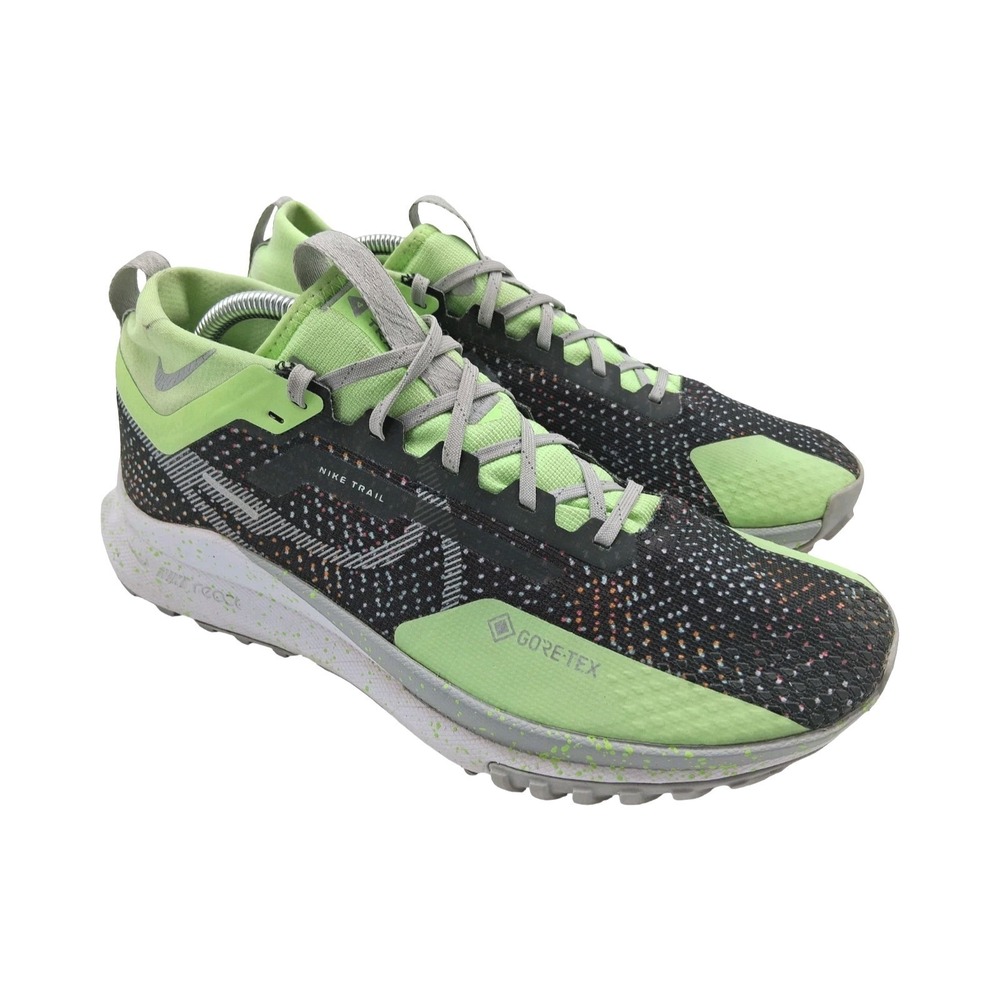 Nike Pegasus Trail 4 GTX Shoes Womens Size 12 Black Green Gore-Tex FJ8896-900